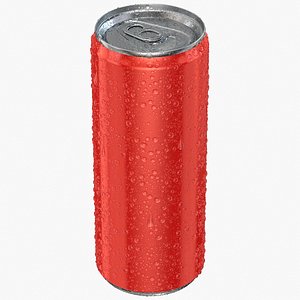 3D Sleek Condensation Can 330ML model