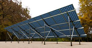 Screw-Anchored Solar Structure-2x13 Array 3D model