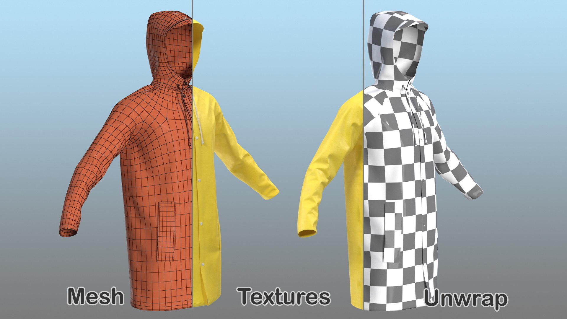 3D raincoat waterproof rain coat model https://p.turbosquid.com/ts-thumb/rF/1sp2NL/2ToOonGz/raincoatwaterproof3dsmodel011/jpg/1584949989/1920x1080/fit_q87/cf89f9942c5840d50c57cf63c16b8d195a1b4e0c/raincoatwaterproof3dsmodel011.jpg