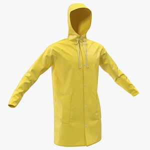 3D raincoat waterproof rain coat model