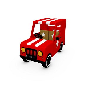 3d model play red star
