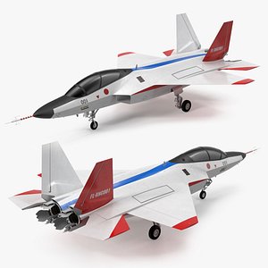 Mitsubishi X2 Shinshin Stealth Fighter Aircraft Exterior Only 3D model