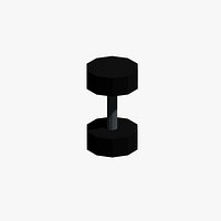 Low Poly Dumbbell 12 kg