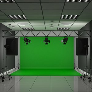 3D Professional Photo Studio Set Up