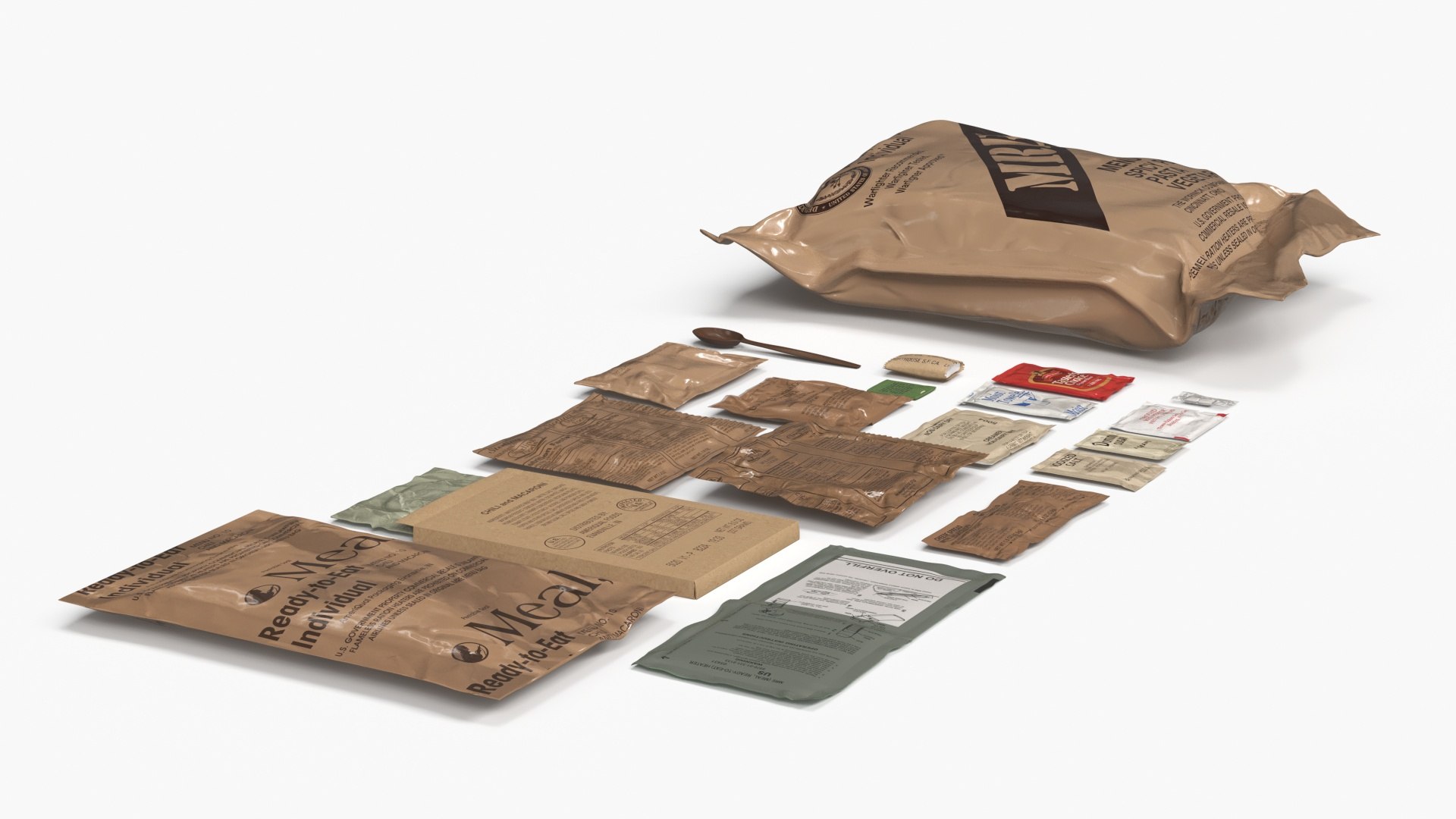 3D US Military MRE Ration Pack with Food model https://p.turbosquid.com/ts-thumb/rF/BE7dU3/hH/us_military_mre_ration_pack_with_food_004/jpg/1777515425/1920x1080/fit_q87/61832f37994f71fbafacd56da2191259cd7fc463/us_military_mre_ration_pack_with_food_004.jpg