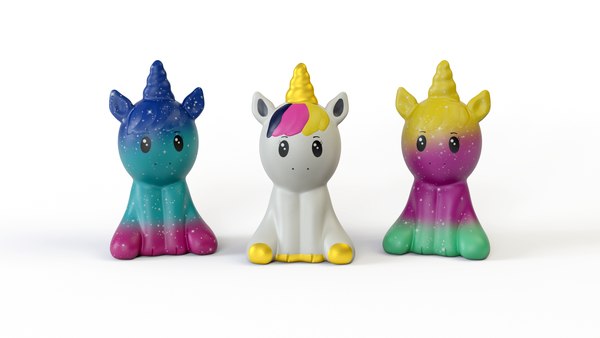 3D Rubber toy unicorn - TurboSquid 1817588