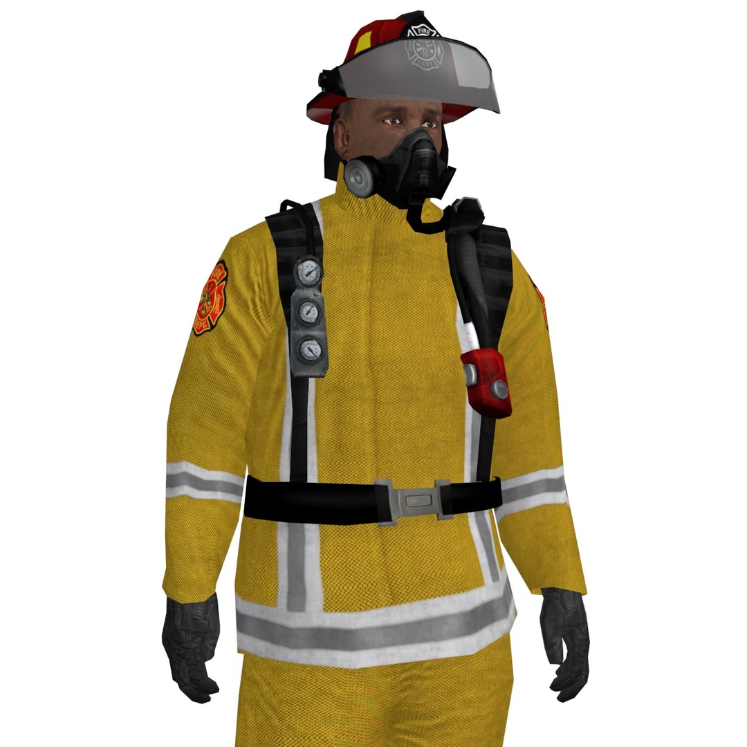 3d max pack rigged fireman