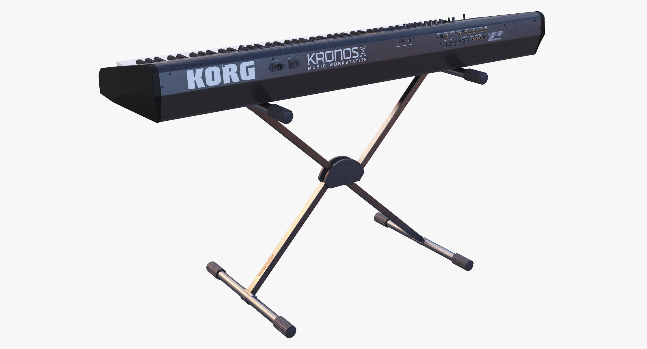 3D synth keyboard stand TurboSquid 1495520