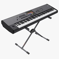 Synth Keyboard on Stand