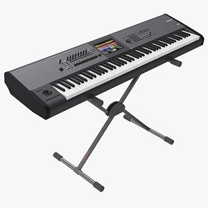 Synth Keyboard on Stand