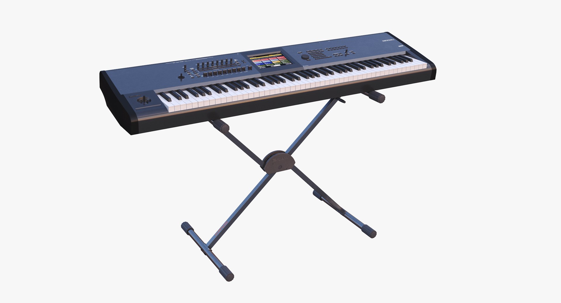 3D synth keyboard stand TurboSquid 1495520