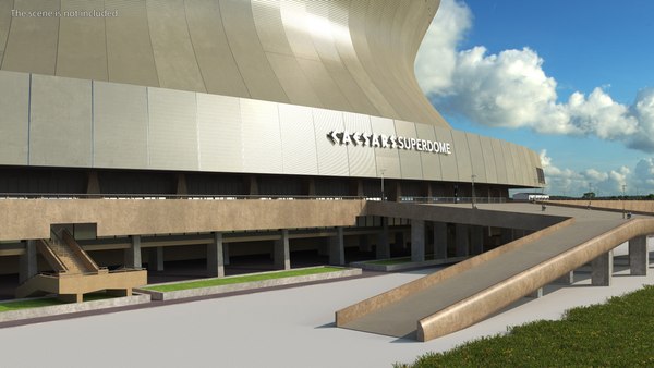 modelo 3d Estadio Caesars Superdomo - TurboSquid 2015826