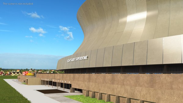 modelo 3d Estadio Caesars Superdomo - TurboSquid 2015826