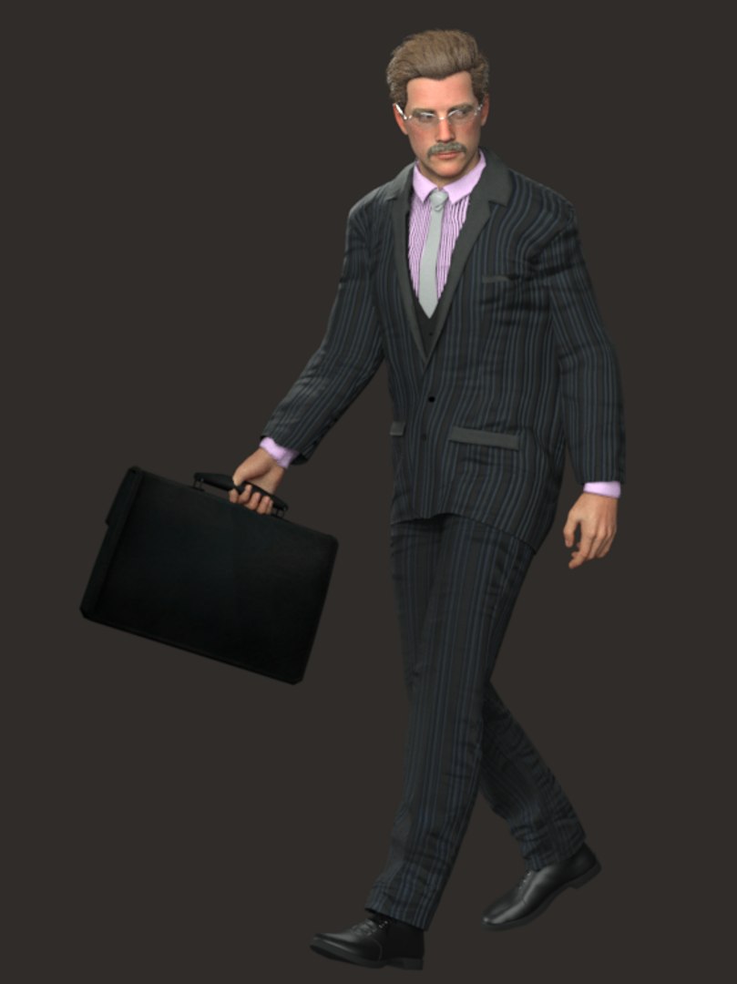 3D Realistic Rigged Professional Business Man Character 3D Model Model ...