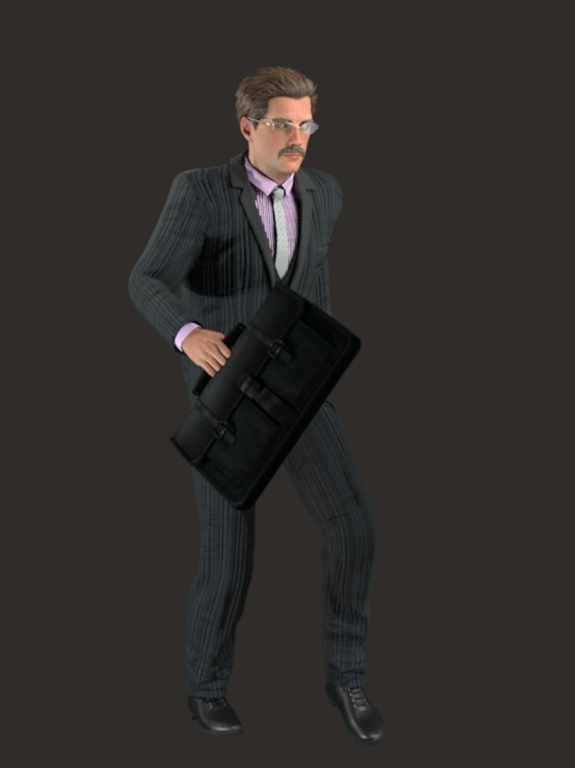 3D Realistic Rigged Professional Business Man Character 3D Model Model ...