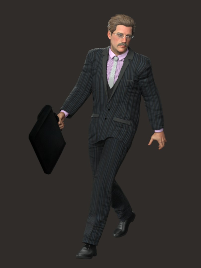 3D Realistic Rigged Professional Business Man Character 3D Model Model ...