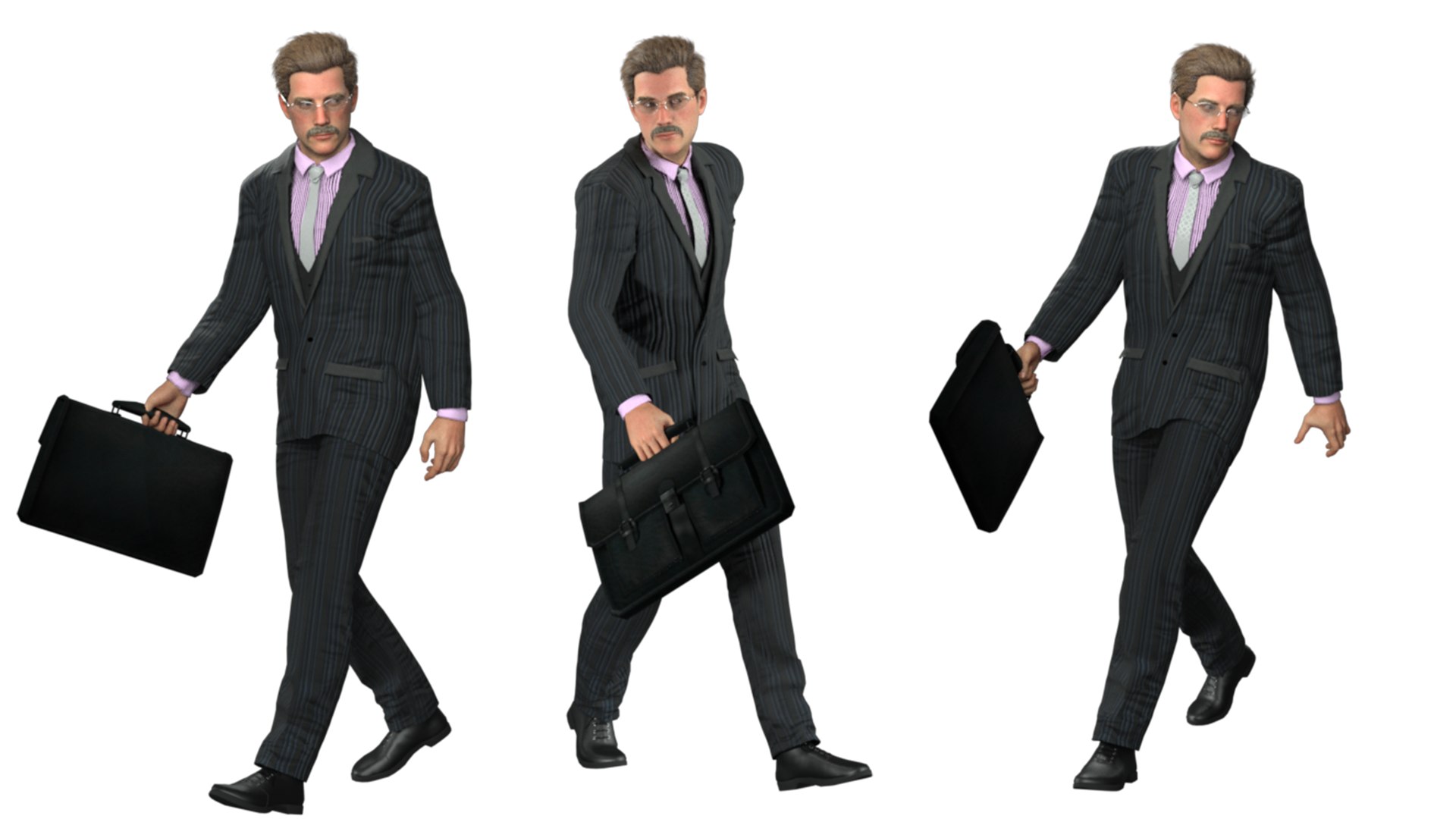3D Realistic Rigged Professional Business Man Character 3D Model Model ...