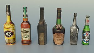 bottles 2 3D model