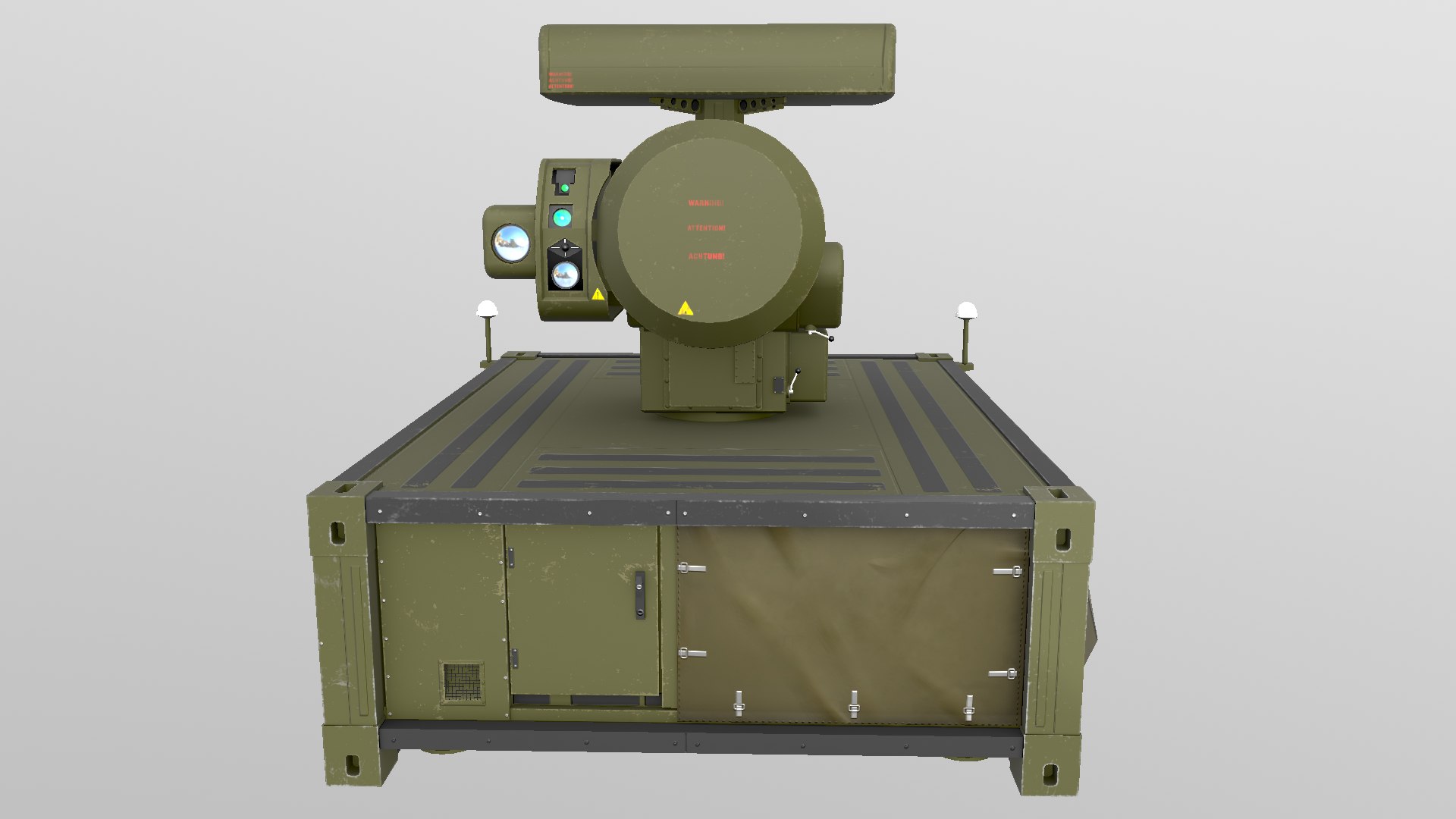 3D модель SKYSHIELD OERLIKON FIRE CONTROL UNIT TurboSquid 2072297