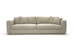 modern highly detailed cozy sofa model