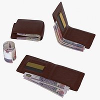 Egypt 200 Pounds Wallet Money Purse
