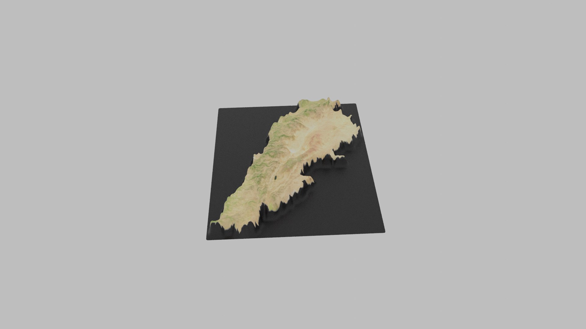 Lebanon Map Country 3D Model TurboSquid 2076230   R B 