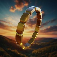 Segmented Unity Ring - High-Poly Print-Ready Jewelry Model 68