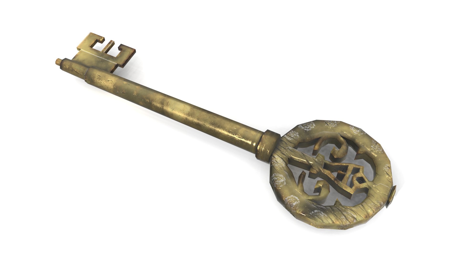 Low Poly Ornate Key 3D Model - TurboSquid 2254994