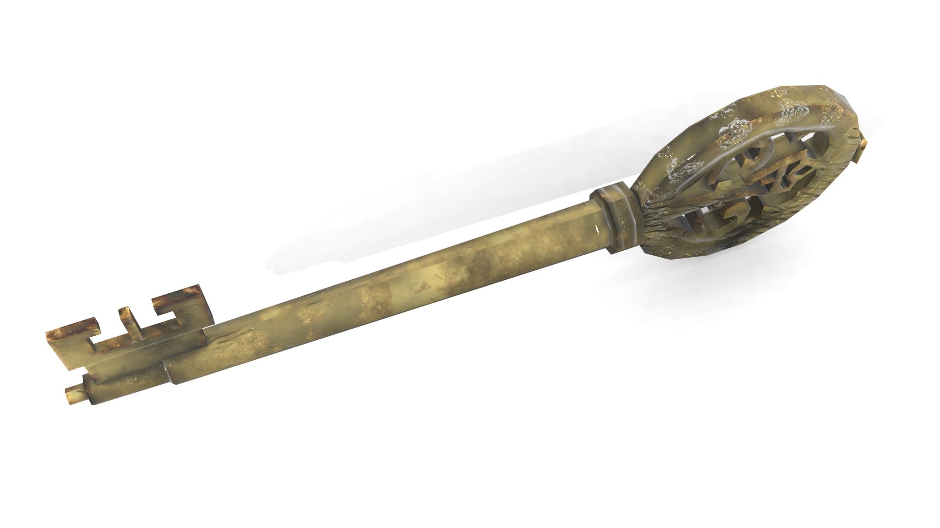 Low Poly Ornate Key 3D Model - TurboSquid 2254994