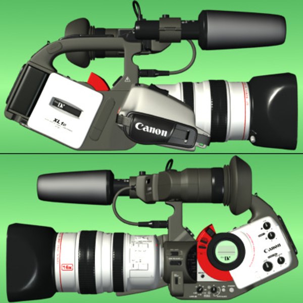 accurate canon video camera 3d model