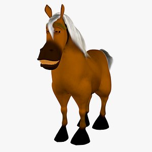 Funny Cartoon Horse