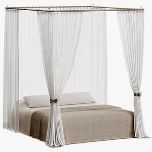 3D Canopy bed 4 model