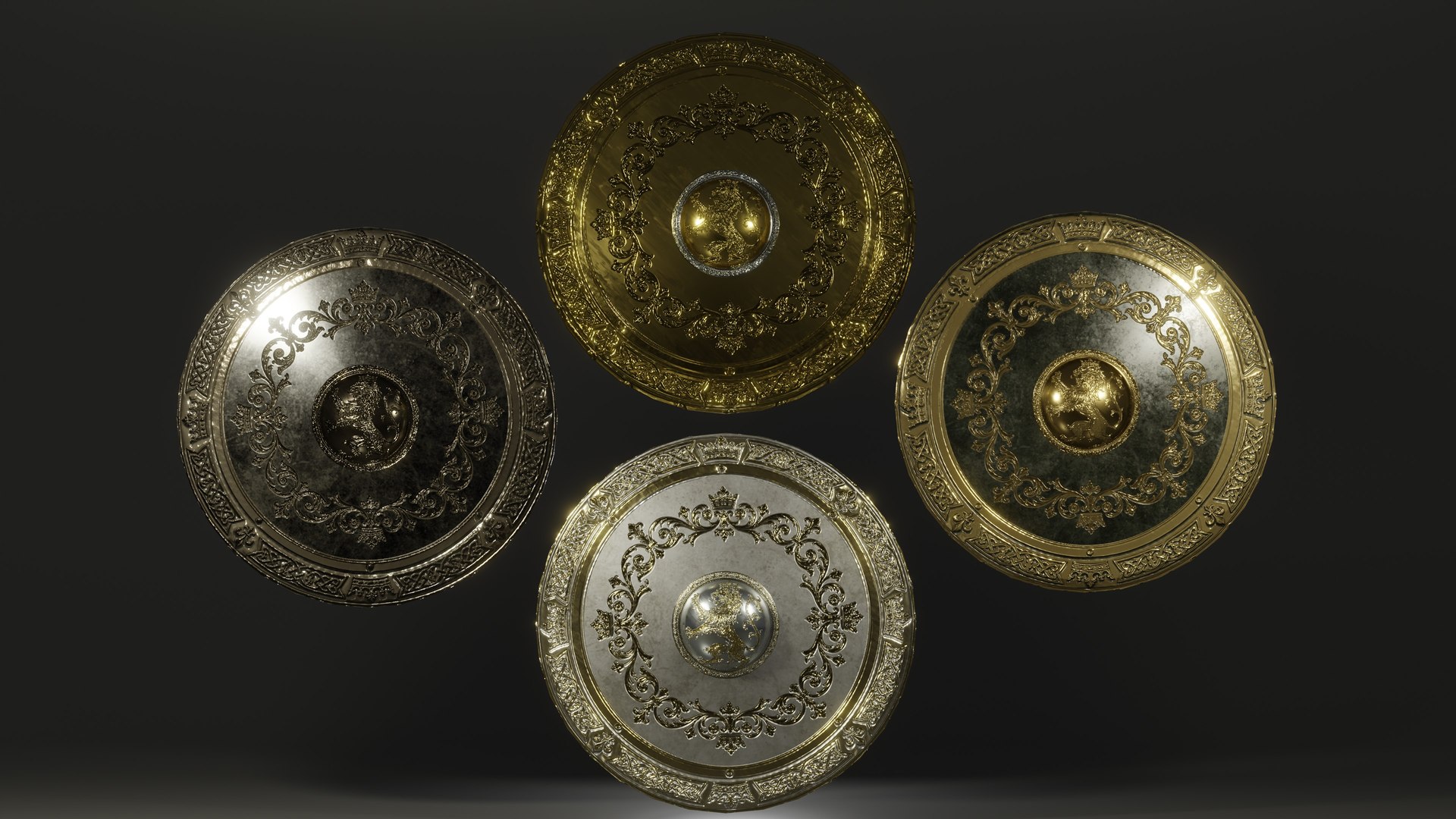 3D Fantasy Round Shield Regalia - 4 Skins PBR Game Ready model https://p.turbosquid.com/ts-thumb/rF/evZpzL/P1/7.1/jpg/1783622827/1920x1080/fit_q87/8e78c17c629b9da156fa66da5265de1462a8d824/7.1.jpg