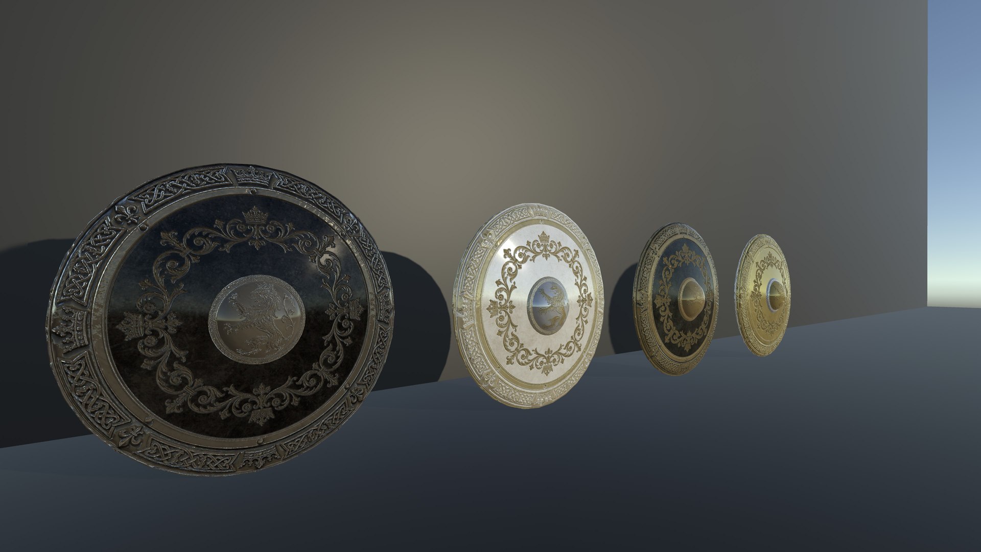 3D Fantasy Round Shield Regalia - 4 Skins PBR Game Ready model https://p.turbosquid.com/ts-thumb/rF/evZpzL/Rv/17/jpg/1783622849/1920x1080/fit_q87/a8eb09cace81af7cd7227aaccc03d190cfa3158a/17.jpg