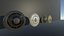 Fantasy Round Shield Regalia - 4 Skins PBR Game Ready
