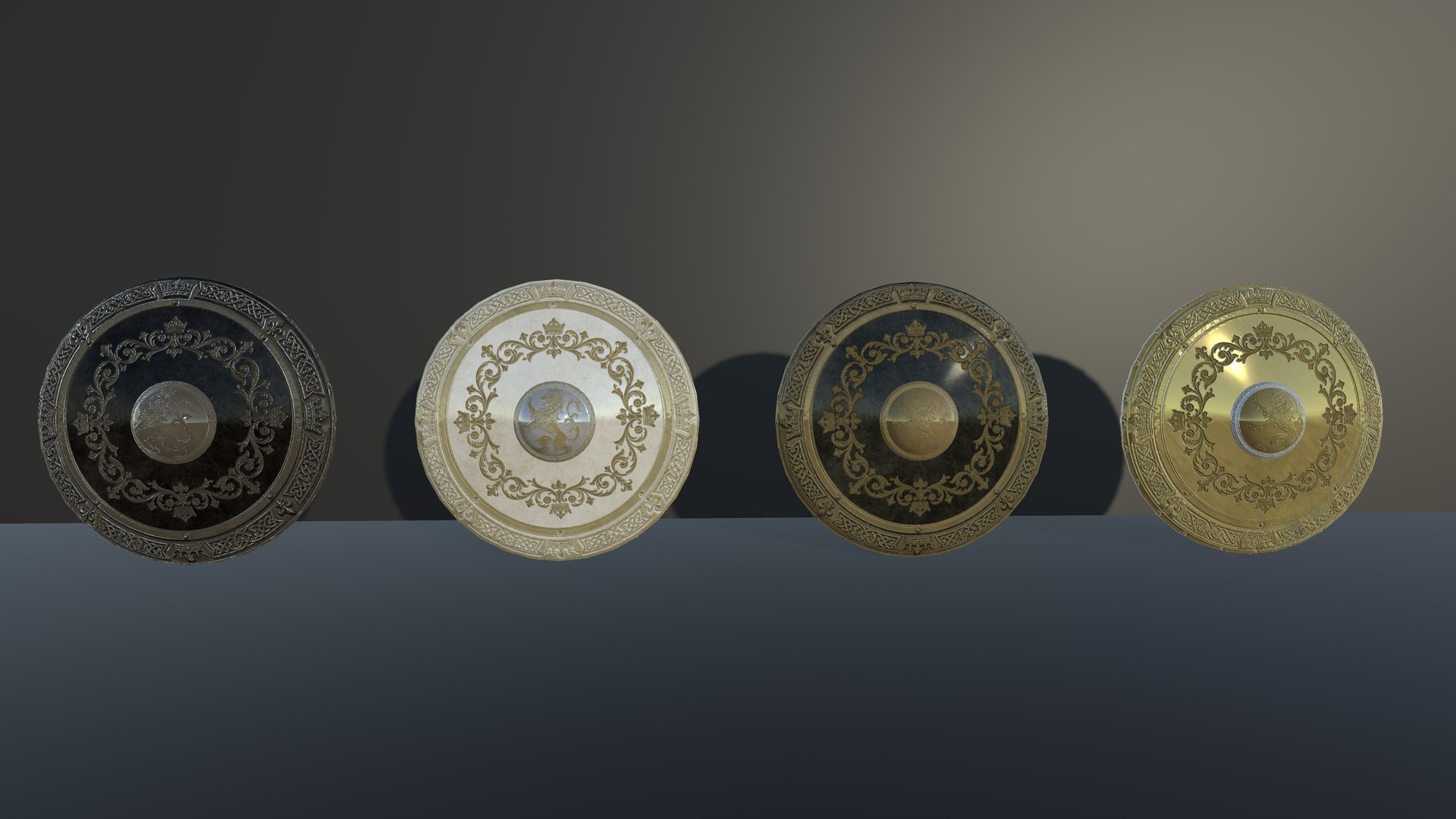 3D Fantasy Round Shield Regalia - 4 Skins PBR Game Ready model https://p.turbosquid.com/ts-thumb/rF/evZpzL/bE/16/jpg/1783622848/1920x1080/fit_q87/c8adb421c6f2887819c788e066010c259f49a825/16.jpg