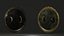 Fantasy Round Shield Regalia - 4 Skins PBR Game Ready