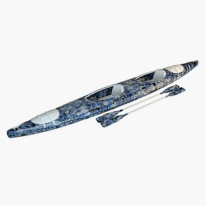 3D boat canoe camouflag