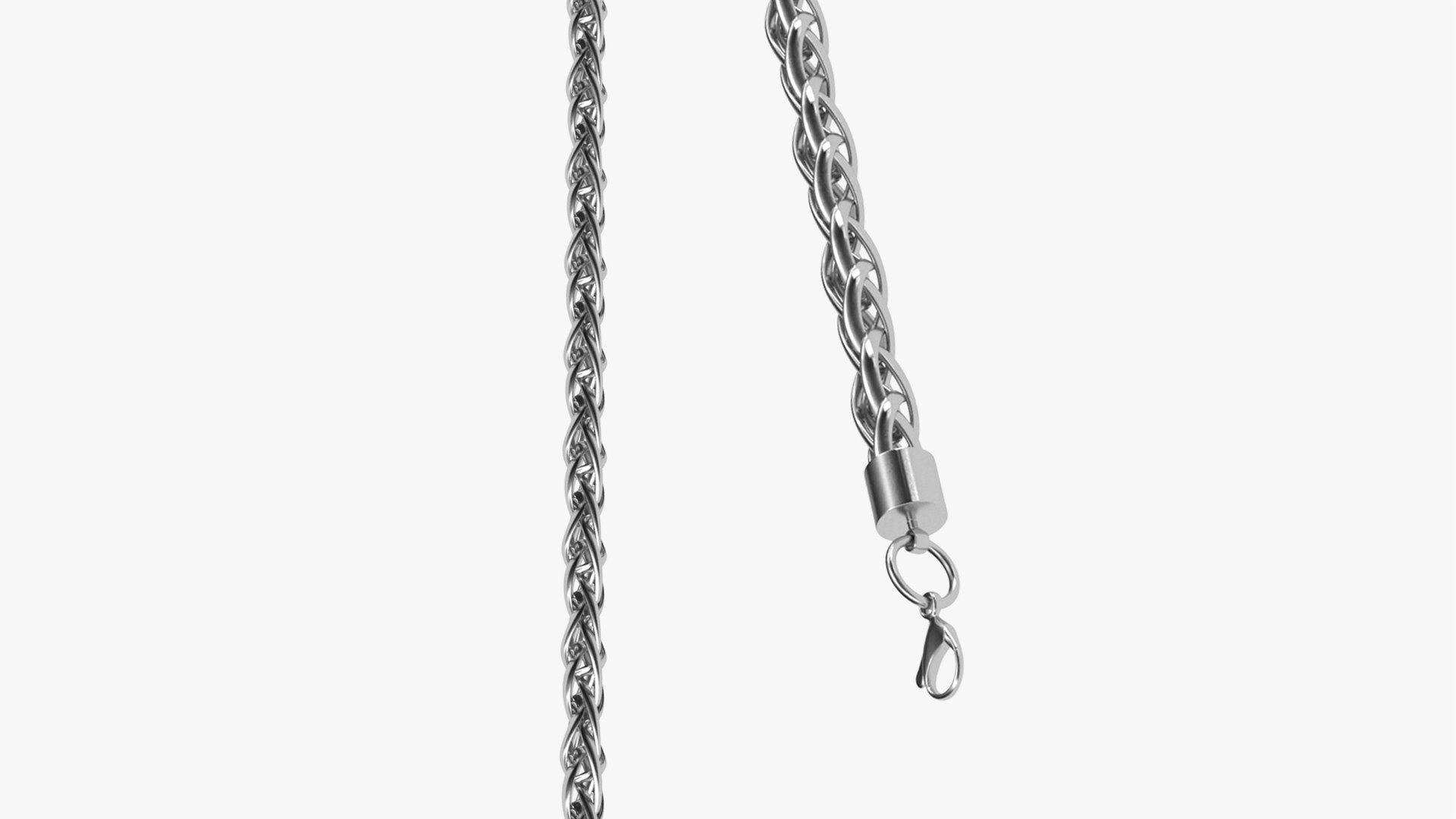 Palma Jewelry Silver Chain 3D model preview