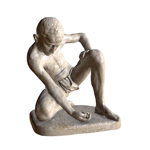Marble Player Statue