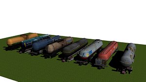oil tankers 3D model
