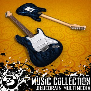 3d model electric guitar