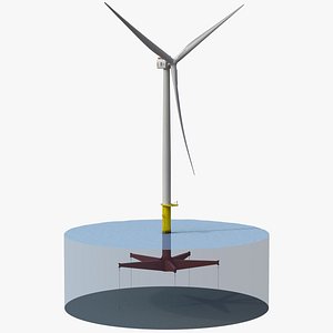 Offshore Wind Turbine GE Haliade-X 14 MW 3D