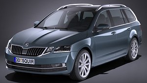skoda octavia combi 3d max