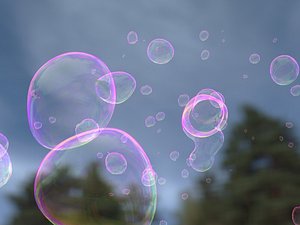 3d soap bubble