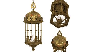 Middle Eastern Moorish Style Six-Sided Lantern