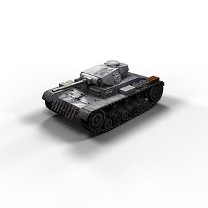 Panzer 3 Ausf F Low Poly