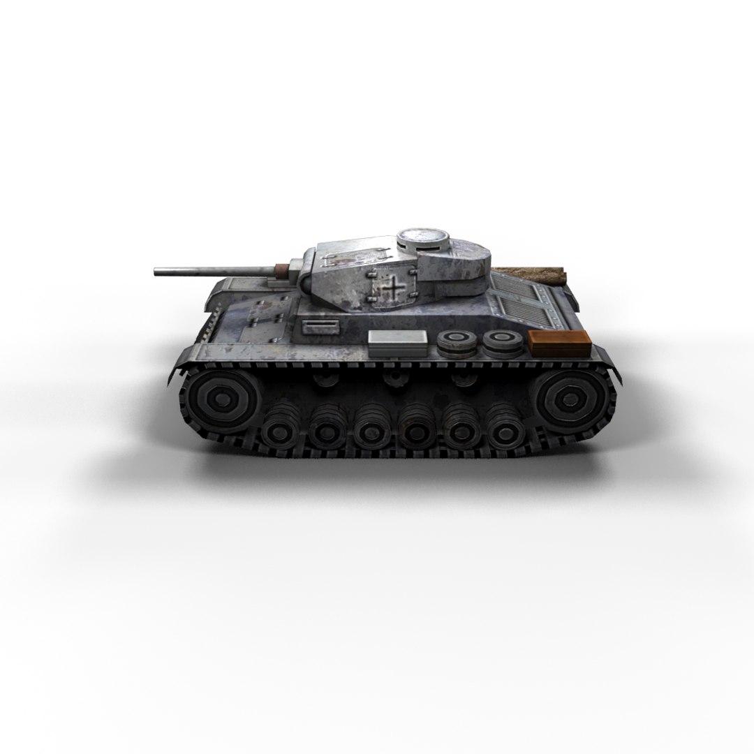 Panzer 3 Ausf F 3d Model