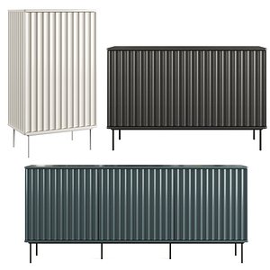 3D Decotique Wave Sideboard 1d-2d-3d