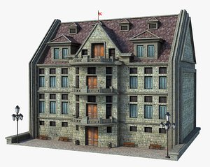 building medieval old 3D